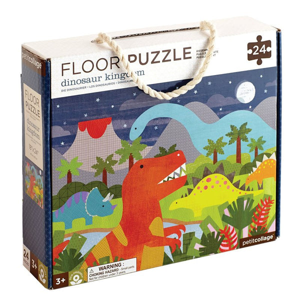 Petit Collage- Dinosaur Kingdom Floor Puzzle