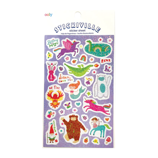 Ooly | Stickiville Standard Sticker Sheet – Assorted Themes