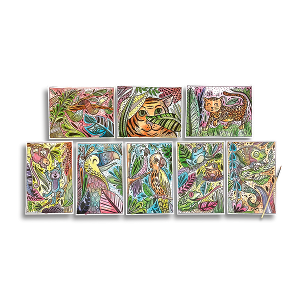 Ooly Hidden Colours Magic Paint Sheets | Magic Jungle