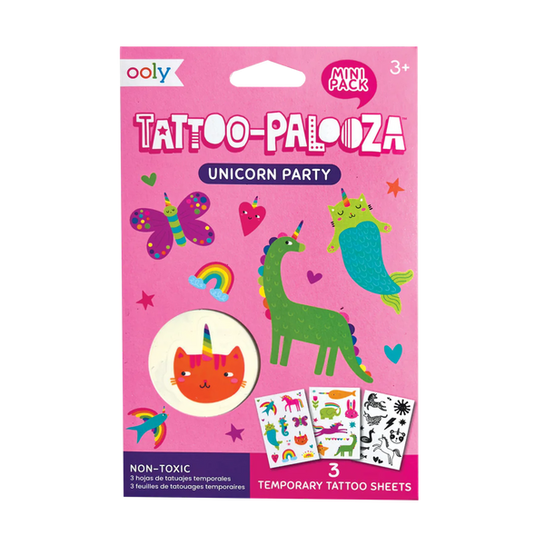 Ooly Tattoo-Palooza Mini Pack | Unicorn Party