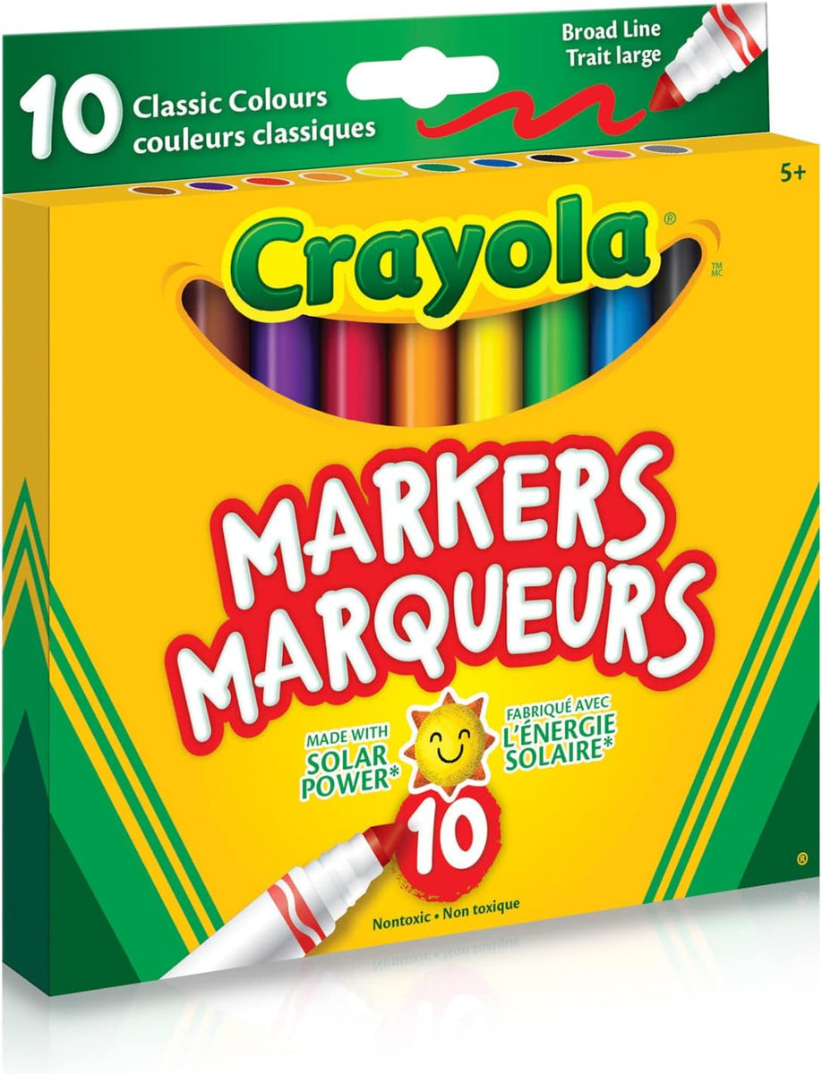 Crayola 10 Broad Line Markers Original