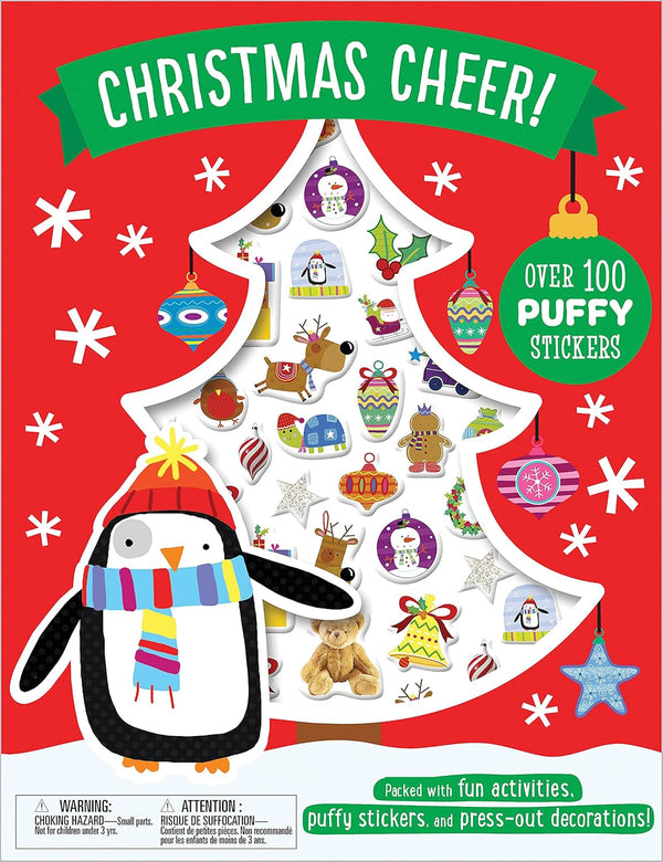 Christmas Cheer Activity Book with Over 100 Puffy Stickers