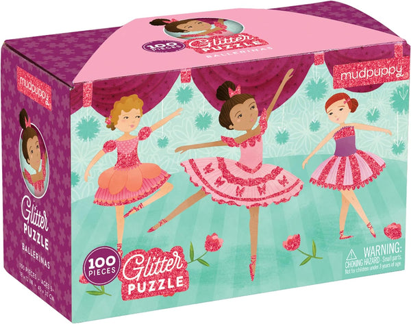 Mudpuppy Ballerina Glitter Puzzle | 100 Pieces