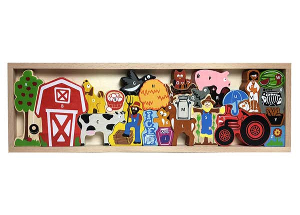 Begin Again The Farm A to Z Wooden Puzzle