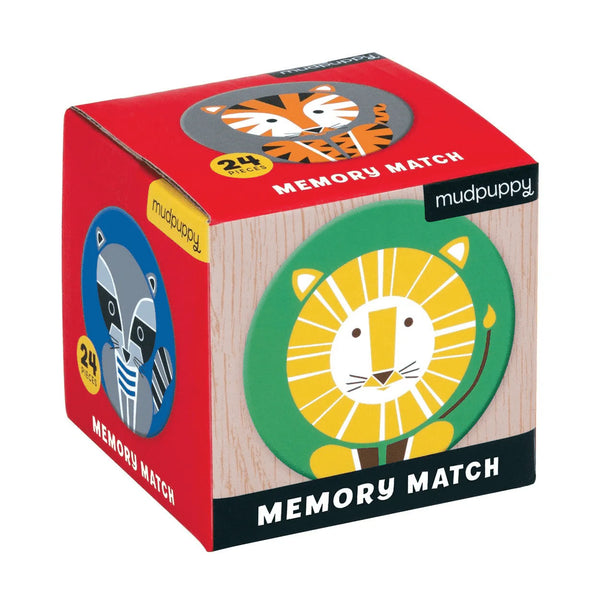 Mudpuppy Mini Memory Match Game | Geometric Animals