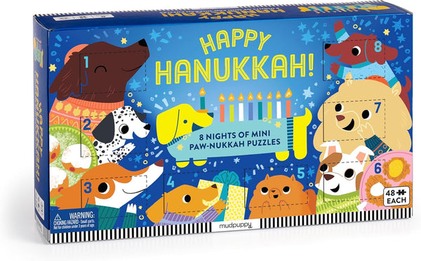 Happy Hanukkah! 8 Nights of Mini Paw-Nukkah Puzzles