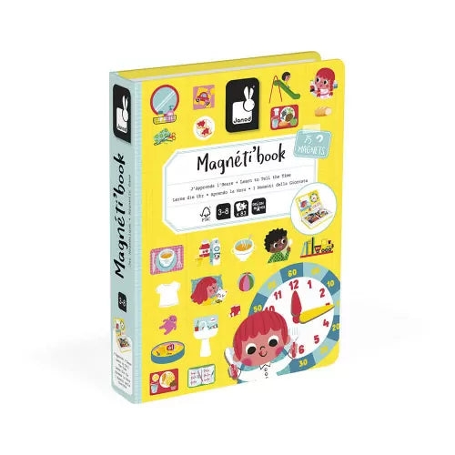 Janod Magnetibook – Learn to Tell the Time | Educational Toy for Kids