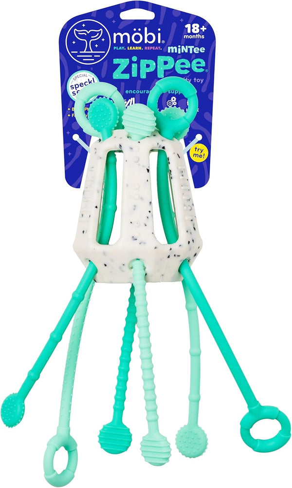 Möbi Zippee Activity Toy | Mintee Sensory & Teething Toy