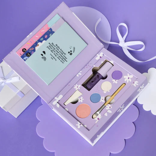 No Nasties Nancy Kids Natural Pressed Powder Purple Makeup Palette Kit