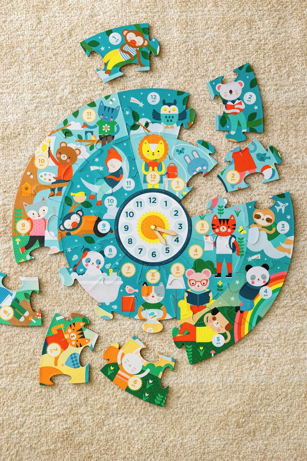 Petit Collage Telling the Time Puzzle 25 Pieces