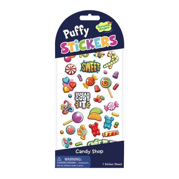 Peaceable Kingdom Puffy Candy Shop Stickers