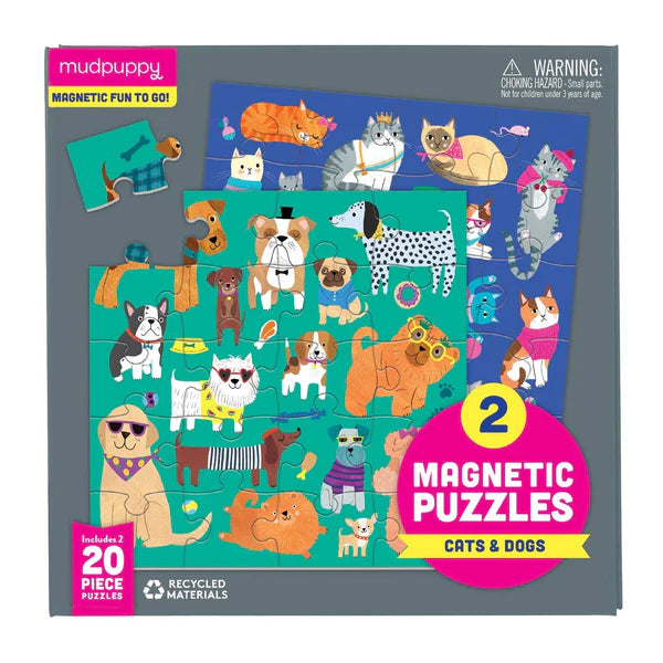 Mudpuppy Magnetic Puzzles | Cats and Dogs