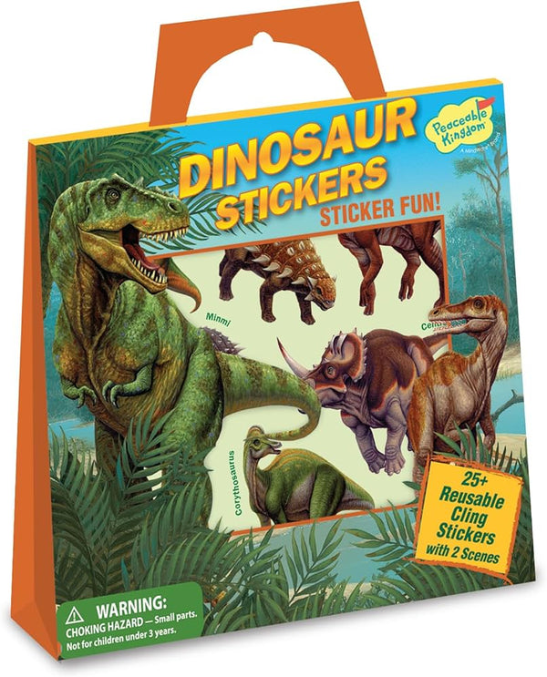 Peaceable Kingdom Dinosaur Sticker Tote