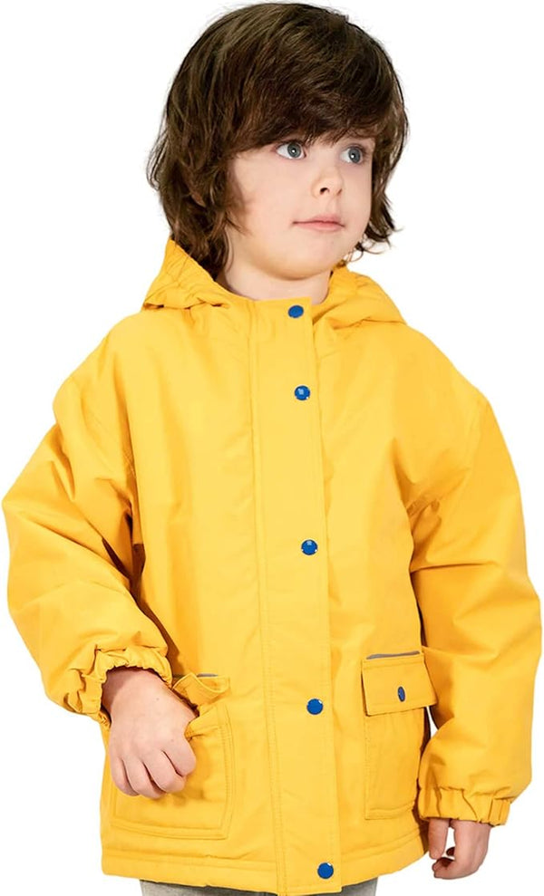 Jan & Jul Cozy-Dry (Fleece-Lined) Rain Jacket | Yellow