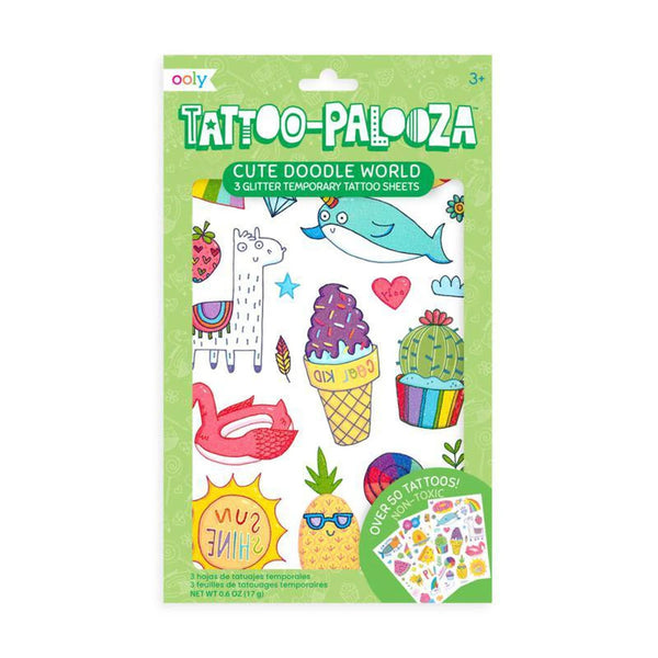 Ooly Tattoo-Palooza Temporary Tattoos | Cute Doodle World