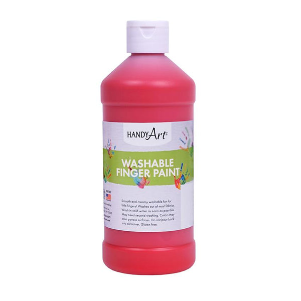 Handy Art Washable Finger Paint/ 8 ounces Red
