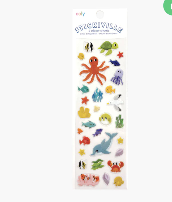 Ooly | Stickiville Skinny Sticker Sheets – 2-Pack