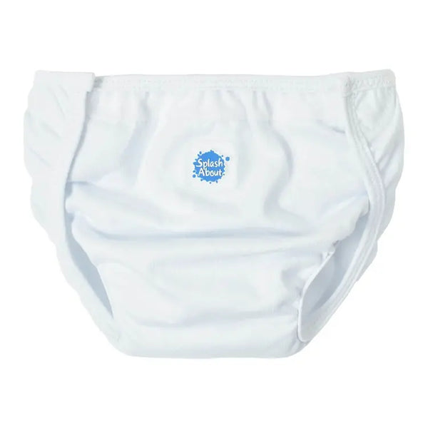 Splash About Nappy Wrap Reuseable Swim Diaper (White, 2 sizes)