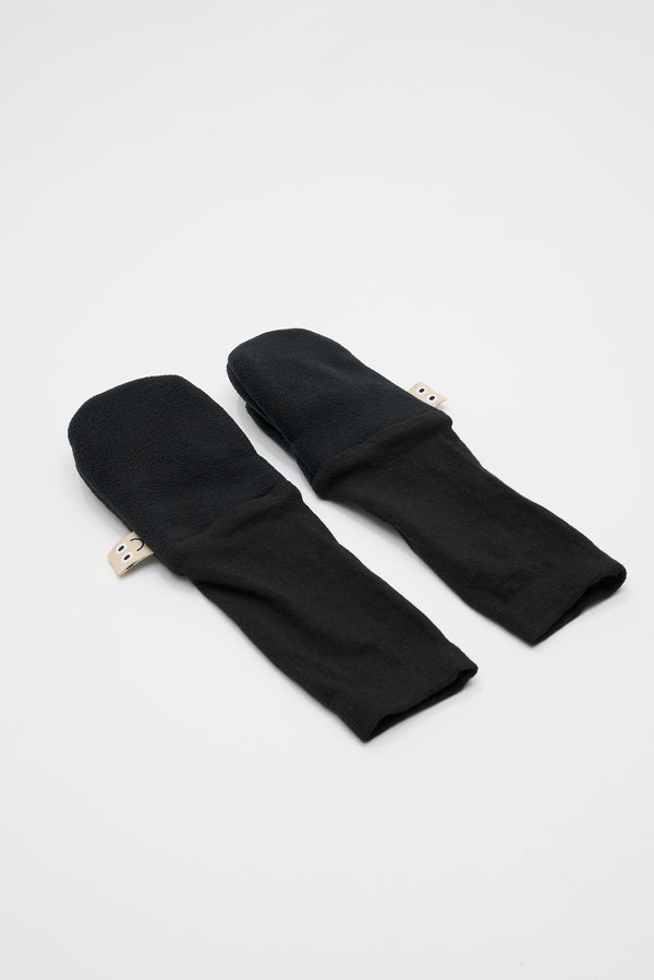 MimiTENS Double Fleece Children's Mittens | Black