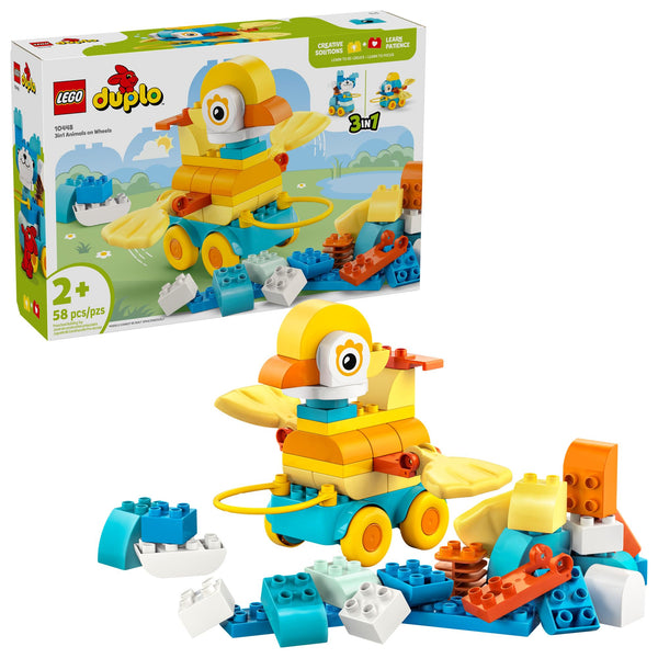 LEGO DUPLO | 3-in-1 Animals on Wheels (58 pieces) | 10448