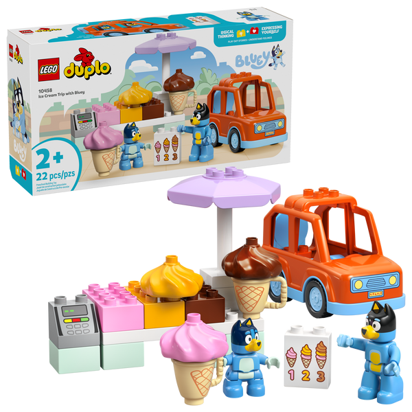 LEGO DUPLO | Ice Cream Trip with Bluey (22 Pieces) | 10458