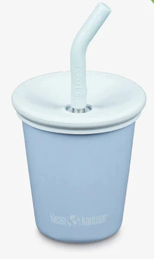 Klean Kanteen 10oz Kids Cup with Straw Lid | Clear Sky