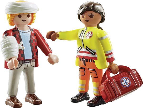 Playmobil| Duo Pack Paramedic with Patient | 71506