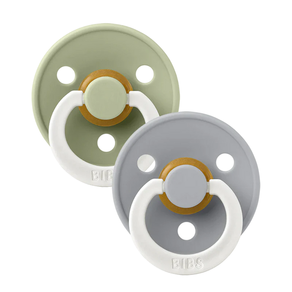 BIBS  2-Pack Latex Pacifiers | Colour Collection | Size 2 (6-18 months)