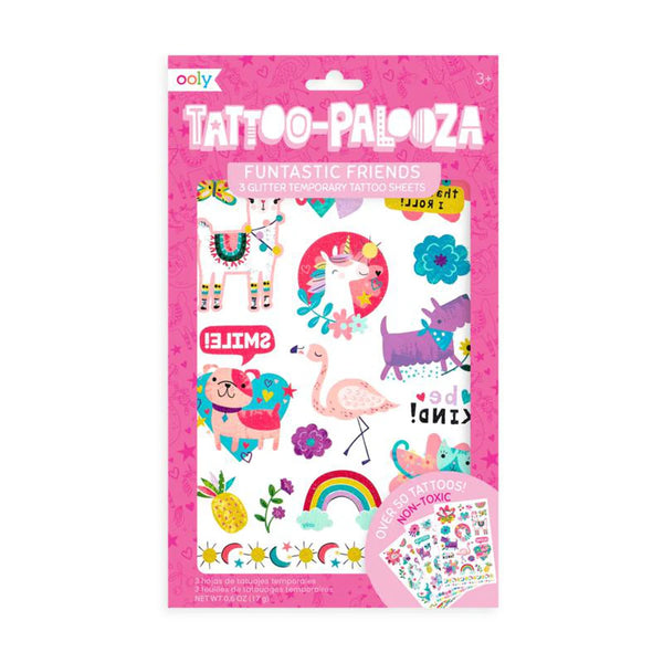 Tattoo-Palooza Temporary Tattoos - 3 Tattoo sheets per package