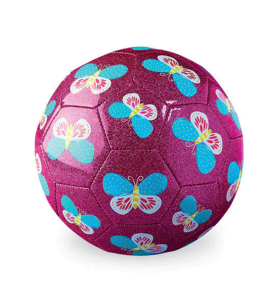 Crocodile Creek Size 3 Soccer Ball | Glitter Butterfly