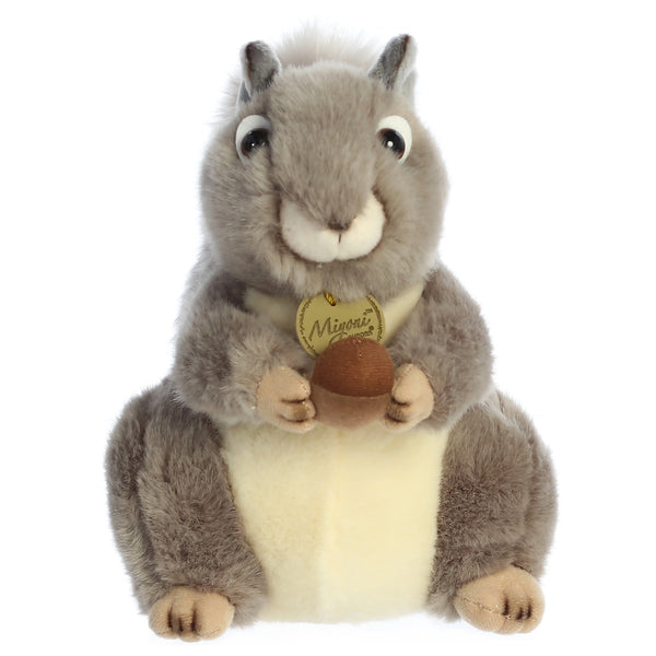 Aurora MiYoni Stuffed Animal | Grey Squirrel 9"