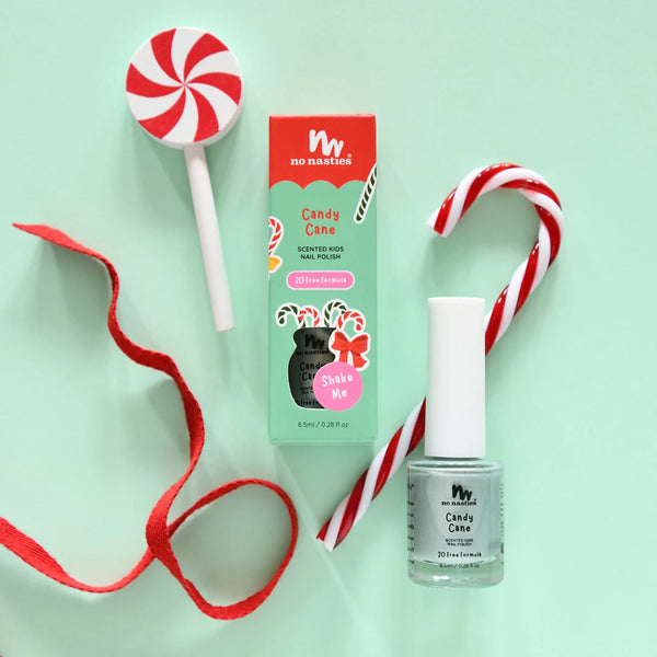 No Nasties Candy Cane Scented Kids Nail Polish