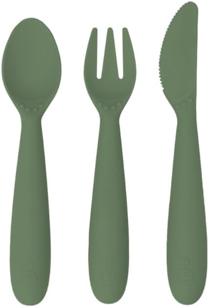 ezpz Happy Utensils Spoon, Fork and Knife