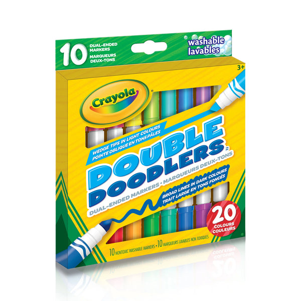 Crayola | Double Doodlers Dual-Ended Washable Markerss| 10 Ct