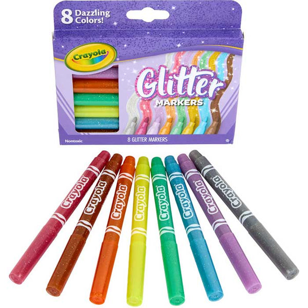 Crayola | Glitter Markers | 8 Ct