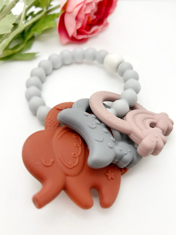 Gummy Chic Silicone Ring Teether Bracelet
