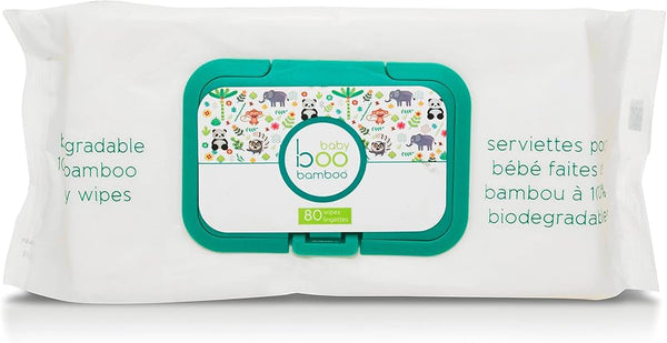 Baby Boo Bamboo Wipes 100% Biodegradable 80 wipes