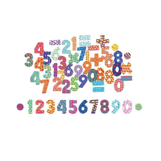 Vilac Wooden Alphabet and Number Magnets | 56 pieces