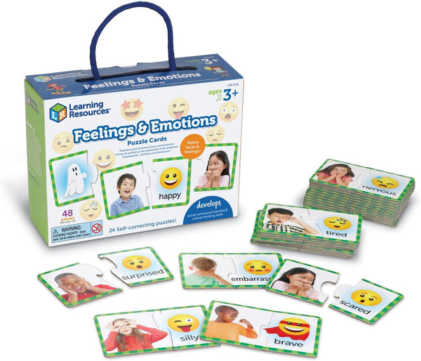 Learning Resources Feelings and Emotions Puzzle Cards