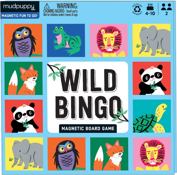 Mudpuppy Magnetic Board Game | Wild Bingo