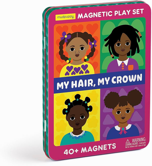 Mudpuppy Magnetic Tin Play Sets | My Hair, My Crown