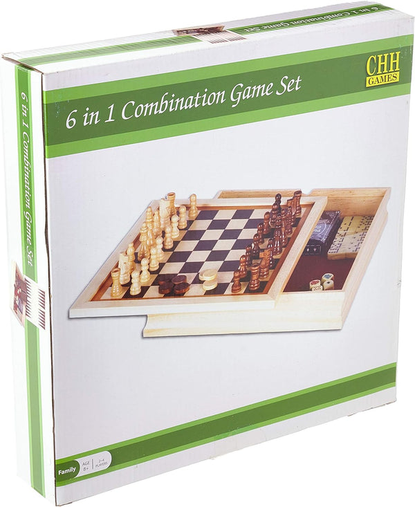 CHH Games 6-in-1 Combination Game Set