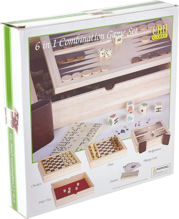 CHH Games 6-in-1 Combination Game Set