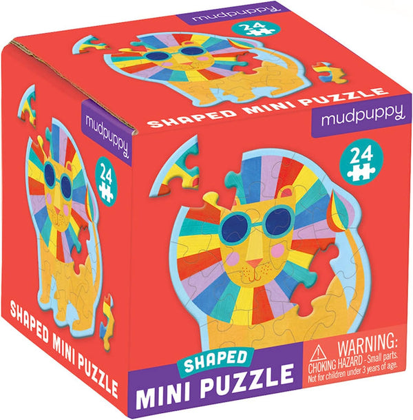 Mudpuppy Shaped Mini Puzzle | 24 pieces | Various Themes
