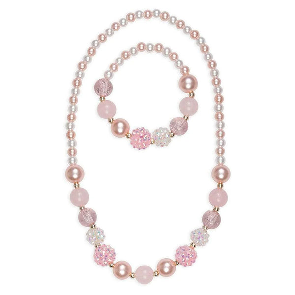 Great Pretenders | Pearly Pink Necklace & Bracelet Set