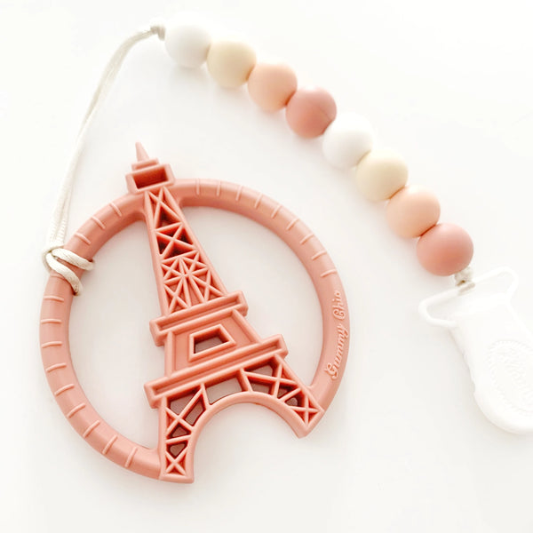 Gummy Chic Paris Tower Teether with Clip
