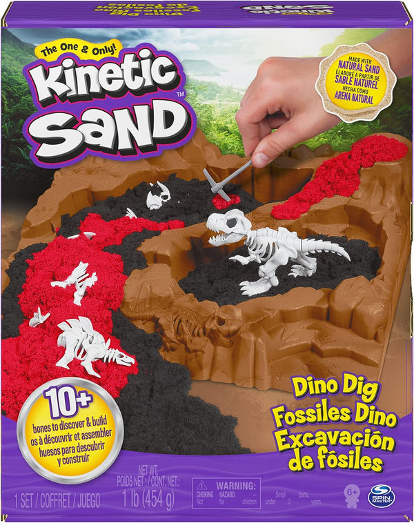 Kinetic Sand Dino Dig with 10+ Bones to Discover