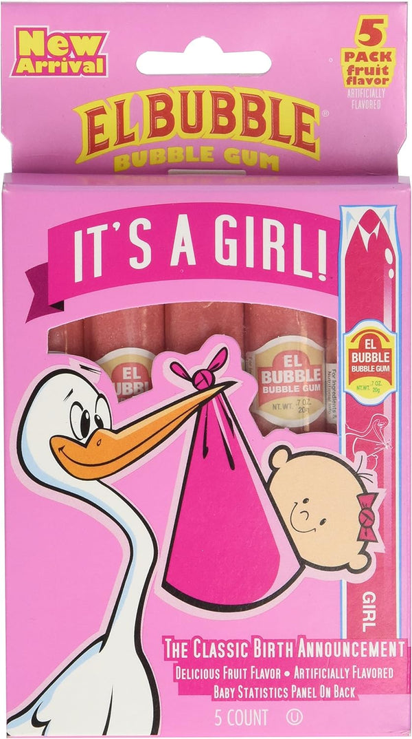 Bubble Gum Cigar, It's A Girl 5pk