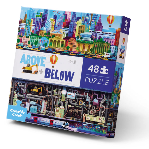Crocodile Creek| Above + Below Big City Puzzle| 48 Pieces