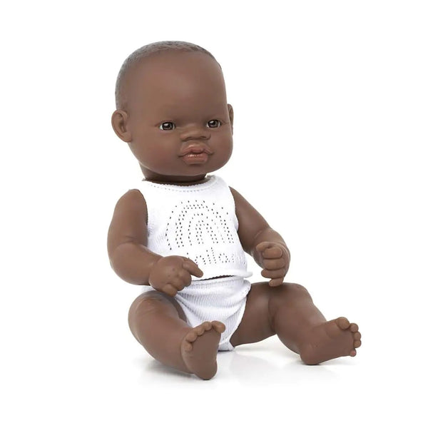Miniland Anatomically Correct Baby Doll 12 5/8" | African Girl
